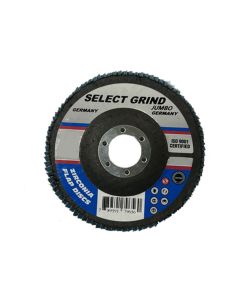 120 GRIT ZIRCONIA FLAP DISC, 4-½” X ⅝” X ⅞”, RPM:13,300