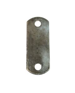 1-1/2 X 3-7/8" OVAL WELDING TAB,THICKNESS: 9GA, 2 HOLES