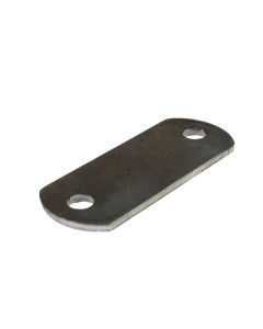 1-1/2 X 3-7/8" OVAL WELDING TAB,THICKNESS: 9GA, 2 HOLES